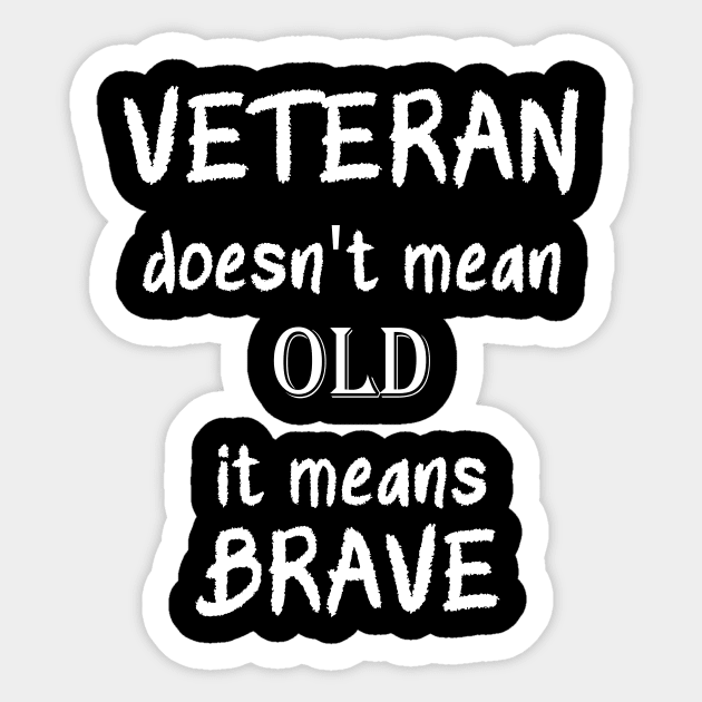 BRAVE VETERANS Sticker by Motivashion19